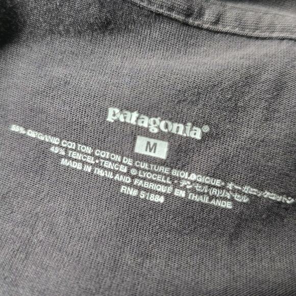 Patagonia Organic Cotton Blend Gray Cowl Neck Long Sleeve Tunic Top Size Medium - Picture 7 of 11